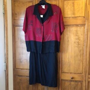 Vintage Los Angeles Woman 2 Piece Set Jacket & Dress 22